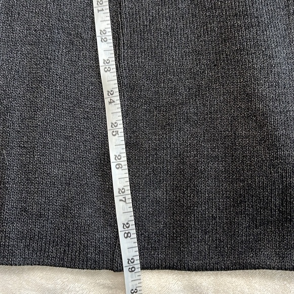 St. John Collection Knit Blazer Gray with Gold Accents Size 10 - Picture 10 of 11